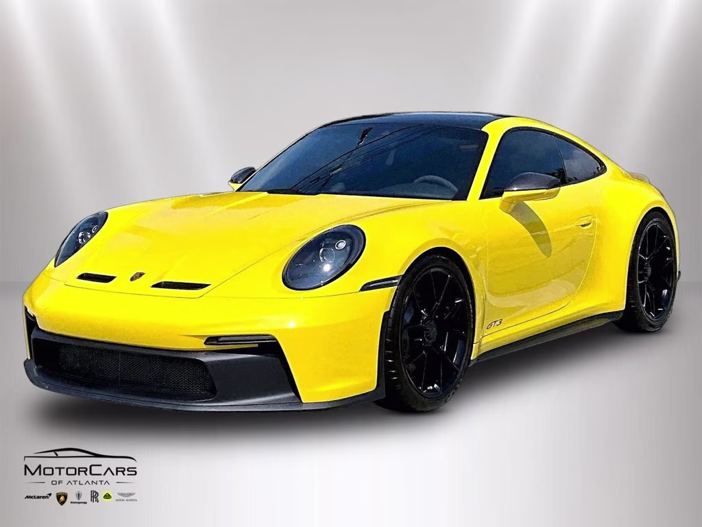 2022 Racing Yellow Porsche 911 GT3 Carbon Fiber Roof RWD Coupe
