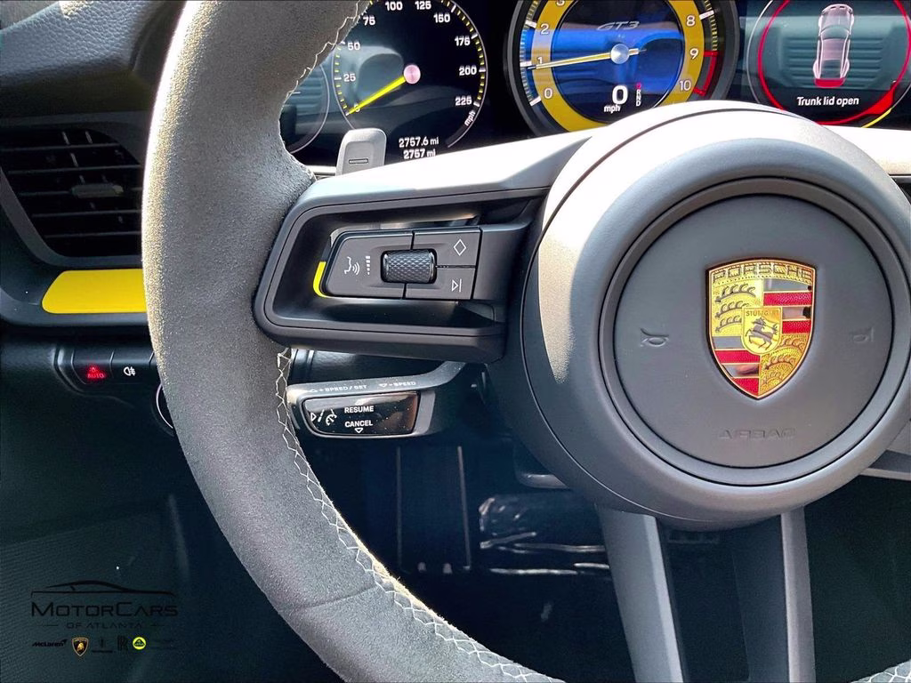 2022 Racing Yellow Porsche 911 GT3 Carbon Fiber Roof RWD Coupe