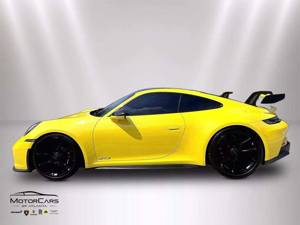 2022 Racing Yellow Porsche 911 GT3 Carbon Fiber Roof RWD Coupe