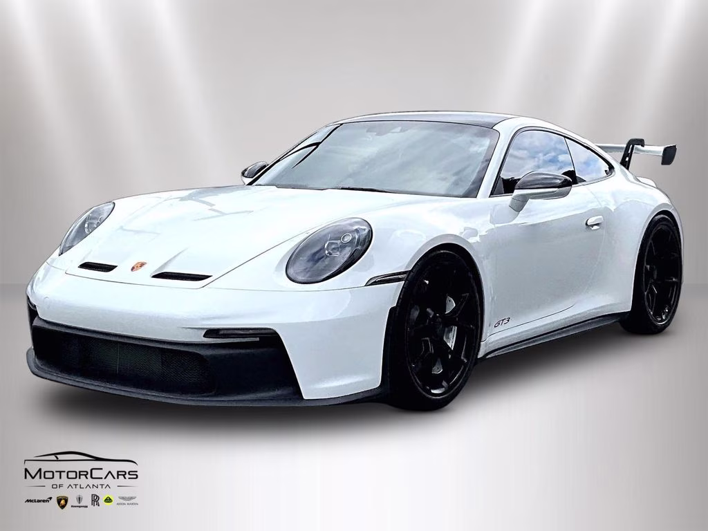 2022 White Porsche 911 GT3 Carbon Fiber Roof RWD Coupe