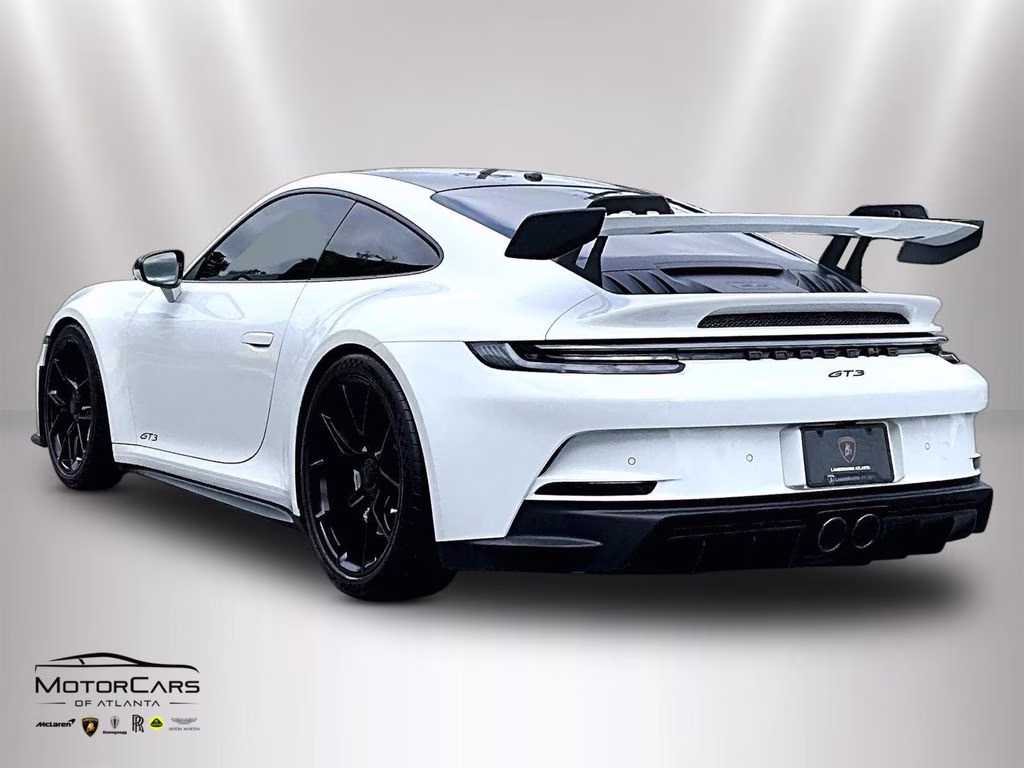 2022 White Porsche 911 GT3 Carbon Fiber Roof RWD Coupe