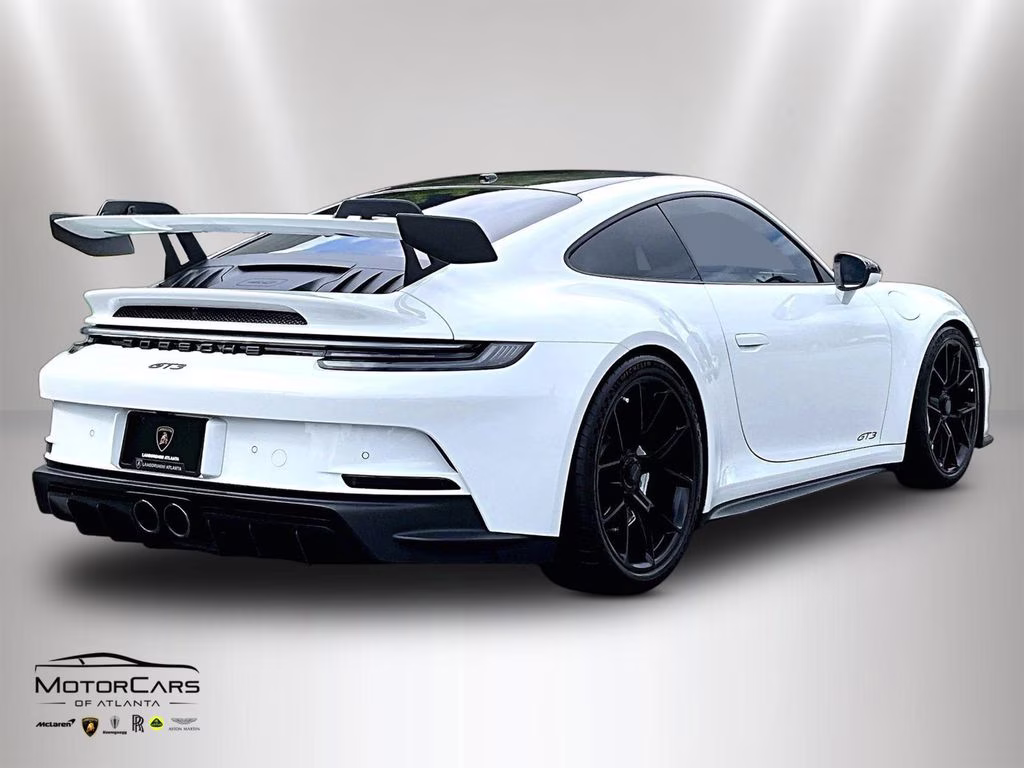 2022 White Porsche 911 GT3 Carbon Fiber Roof RWD Coupe