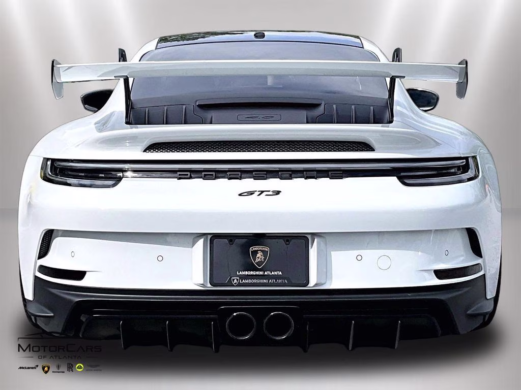 2022 White Porsche 911 GT3 Carbon Fiber Roof RWD Coupe
