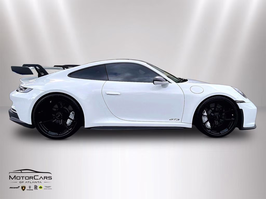 2022 White Porsche 911 GT3 Carbon Fiber Roof RWD Coupe
