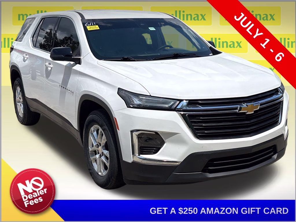 2023 Summit White Chevrolet Traverse LS FWD SUV