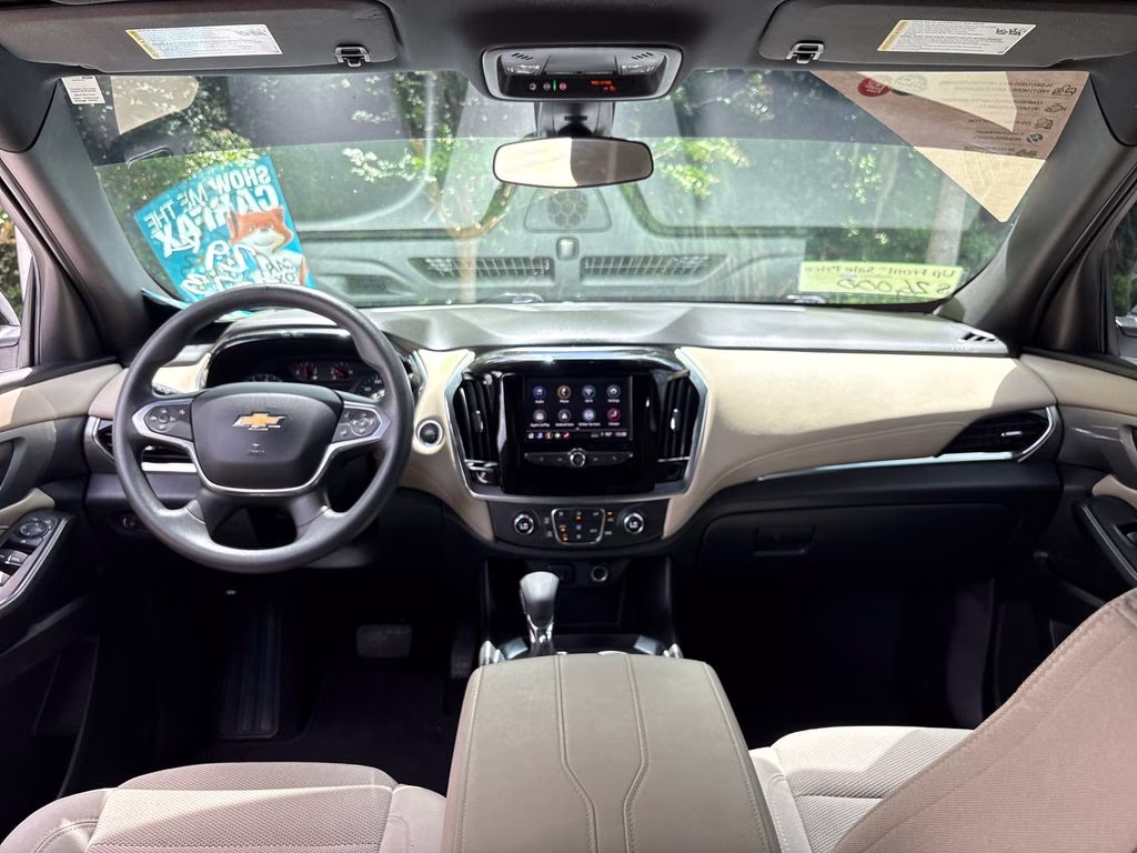 2023 Summit White Chevrolet Traverse LS FWD SUV