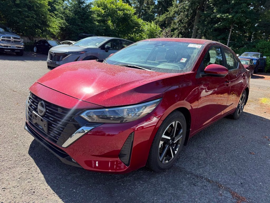 2025 Scarlet Ember Tintcoat Nissan Sentra SV FWD Sedan
