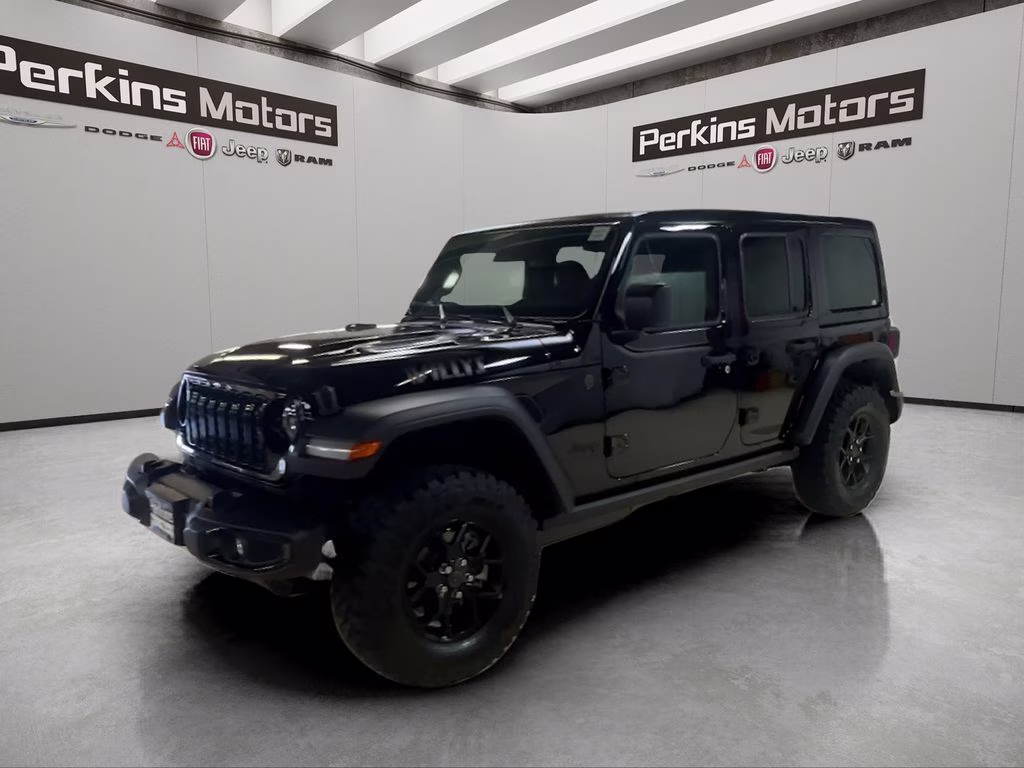 2026 Black Clearcoat Jeep Wrangler Willys 4X4 SUV