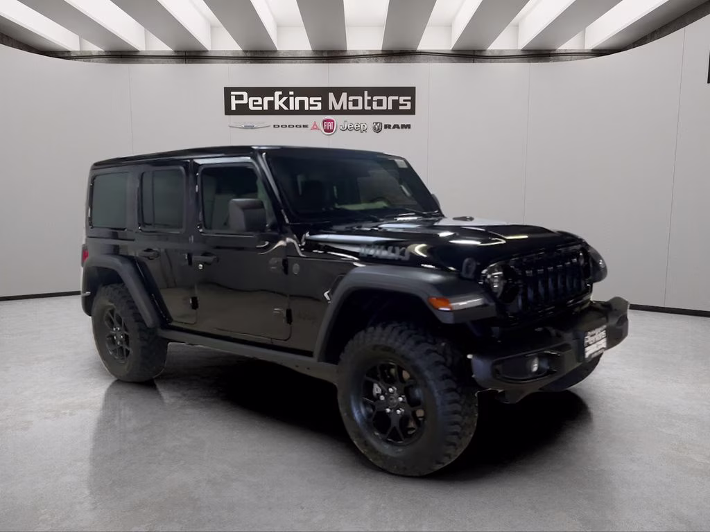 2026 Black Clearcoat Jeep Wrangler Willys 4X4 SUV