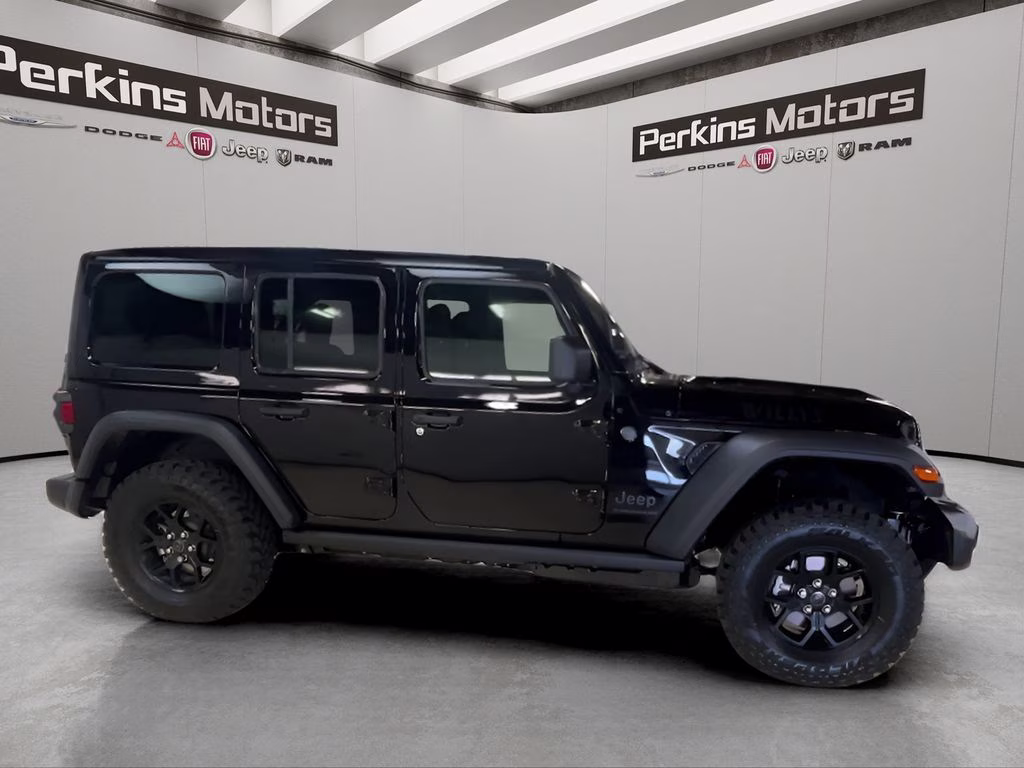 2026 Black Clearcoat Jeep Wrangler Willys 4X4 SUV