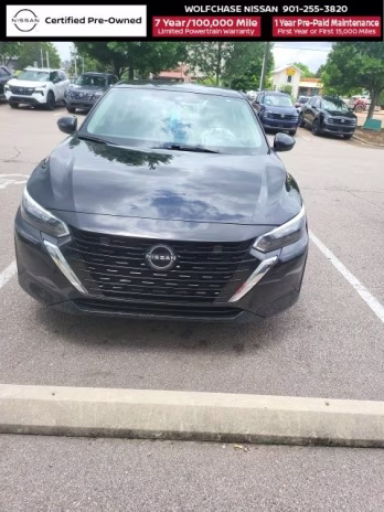 2024 Super Black Nissan Sentra S FWD Sedan