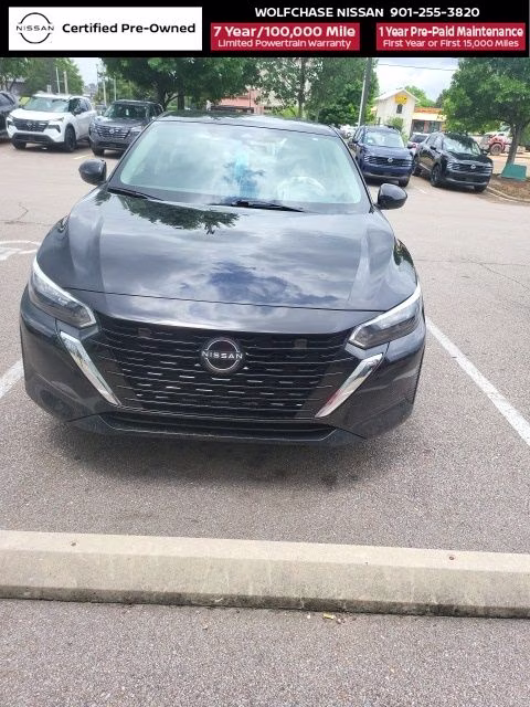 2024 Super Black Nissan Sentra S FWD Sedan
