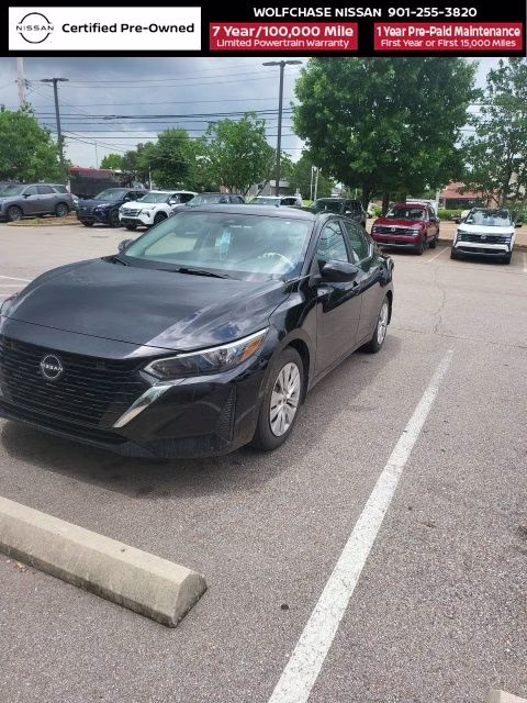 2024 Super Black Nissan Sentra S FWD Sedan