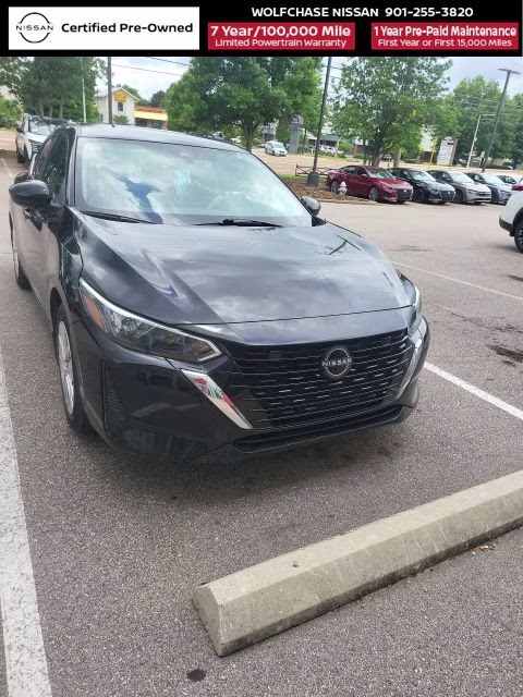 2024 Super Black Nissan Sentra S FWD Sedan