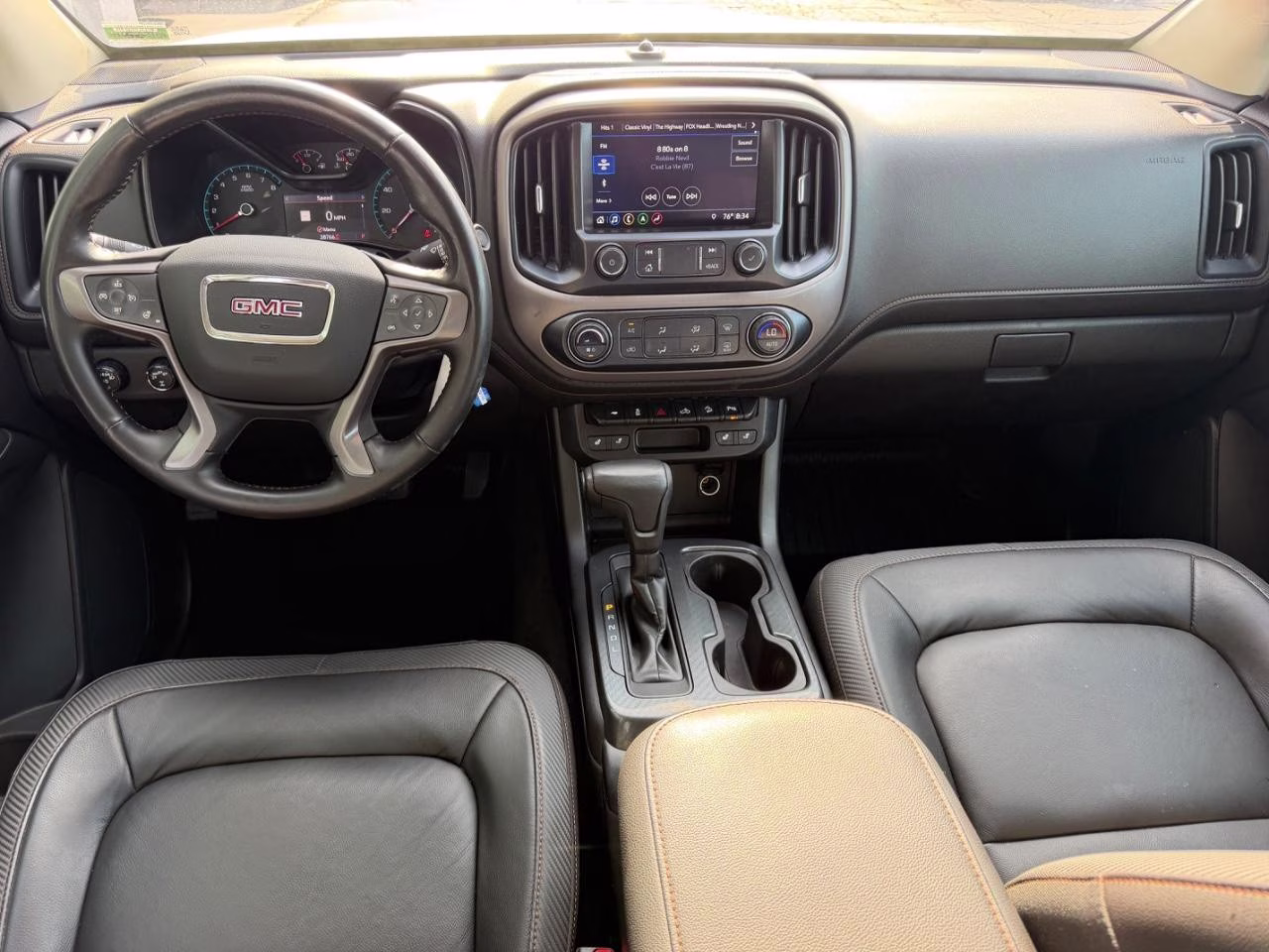 2021 Summit White GMC Canyon AT4 w/Leather 4X4 Truck