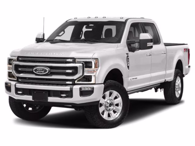 2022 White Metallic Ford Super Duty F-350 SRW Platinum 4X4 Truck