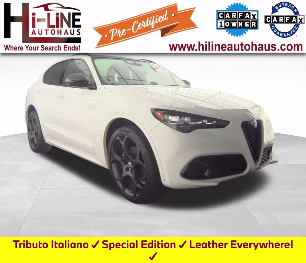 2025 Milano White Alfa Romeo Stelvio Tributo Italiano Special Edition AWD SUV