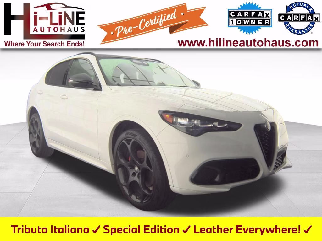 2025 Milano White Alfa Romeo Stelvio Tributo Italiano Special Edition AWD SUV