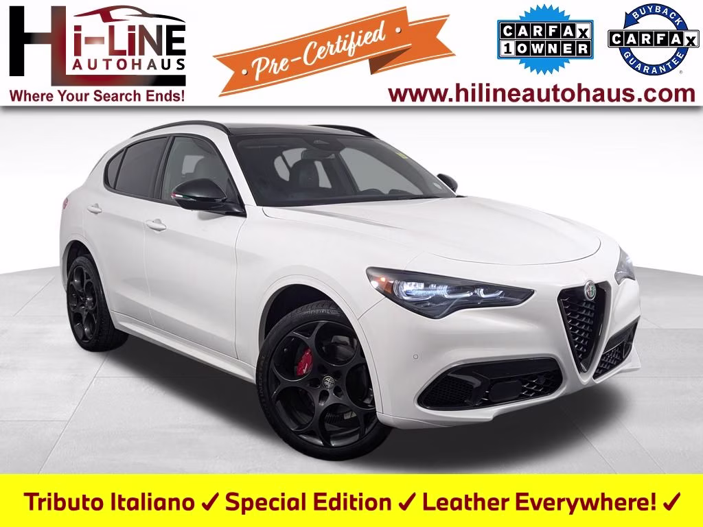 2025 Milano White Alfa Romeo Stelvio Tributo Italiano Special Edition AWD SUV