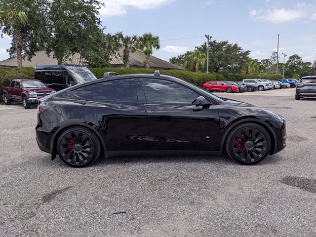 2022 Black Tesla Model Y Performance AWD SUV