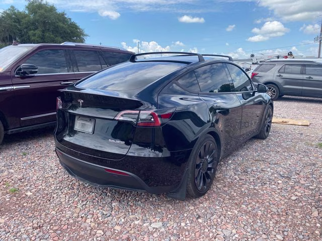 2022 Black Tesla Model Y Performance AWD SUV