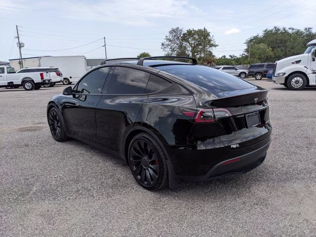 2022 Black Tesla Model Y Performance AWD SUV