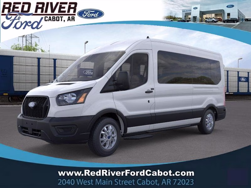 2026 Oxford White Ford Transit Wagon XL RWD Crossover