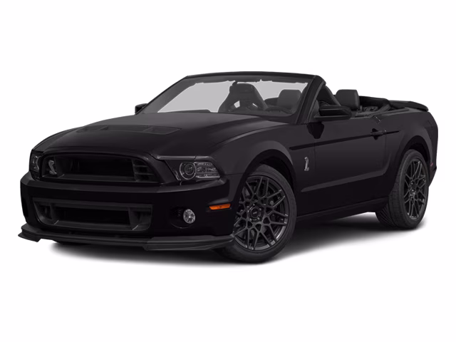 2013 Black Ford Mustang Shelby GT500 RWD Convertible