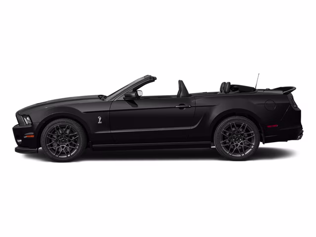 2013 Black Ford Mustang Shelby GT500 RWD Convertible