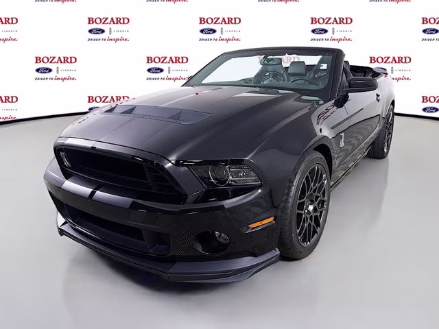 2013 Black Ford Mustang Shelby GT500 RWD Convertible