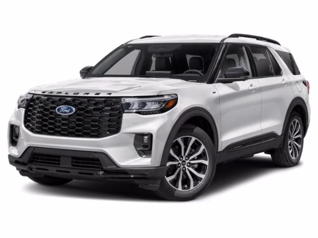 2026 SPACE WHITE METALLIC Ford EXPLORER ST-LIN 4X4 Crossover