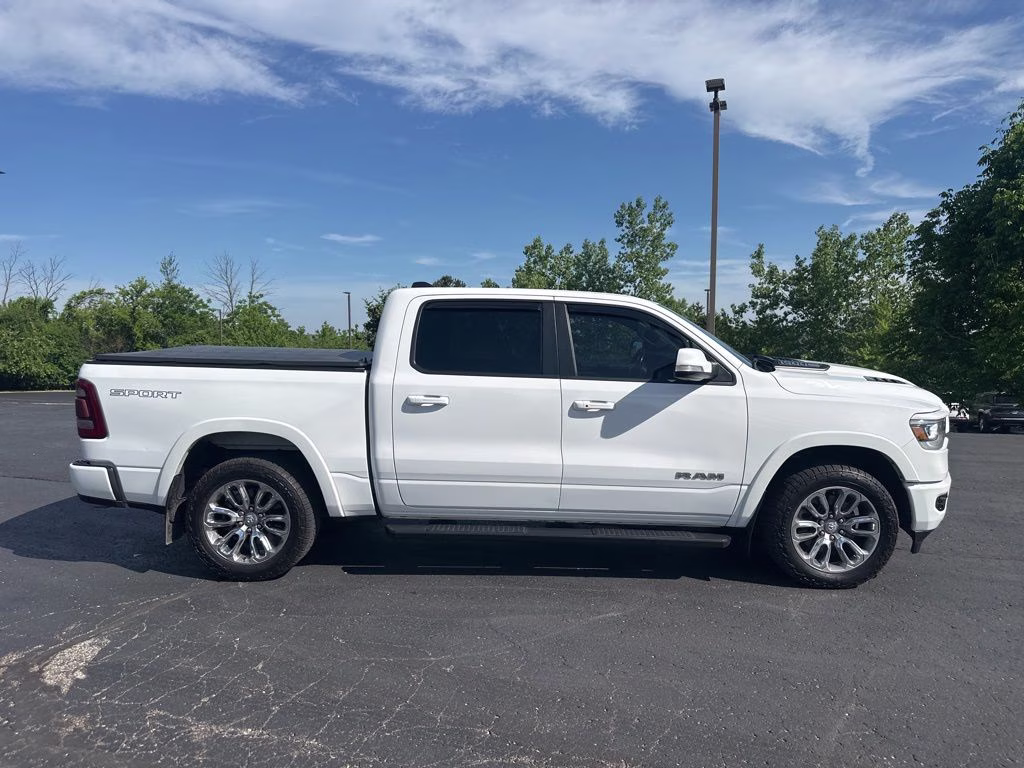 2021 Bright White Clearcoat Ram 1500 Laramie 4X4 Truck