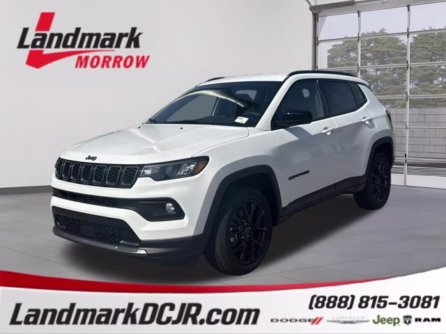 2026 Bright White Clearcoat Jeep Compass Latitude Altitude 4X4 SUV