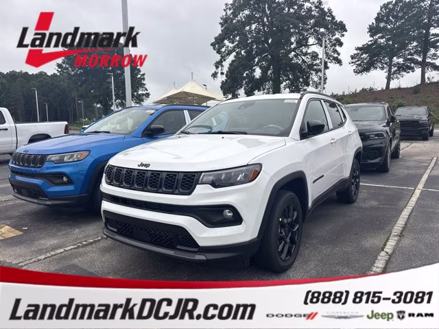 2026 Bright White Clearcoat Jeep Compass Latitude Altitude 4X4 SUV