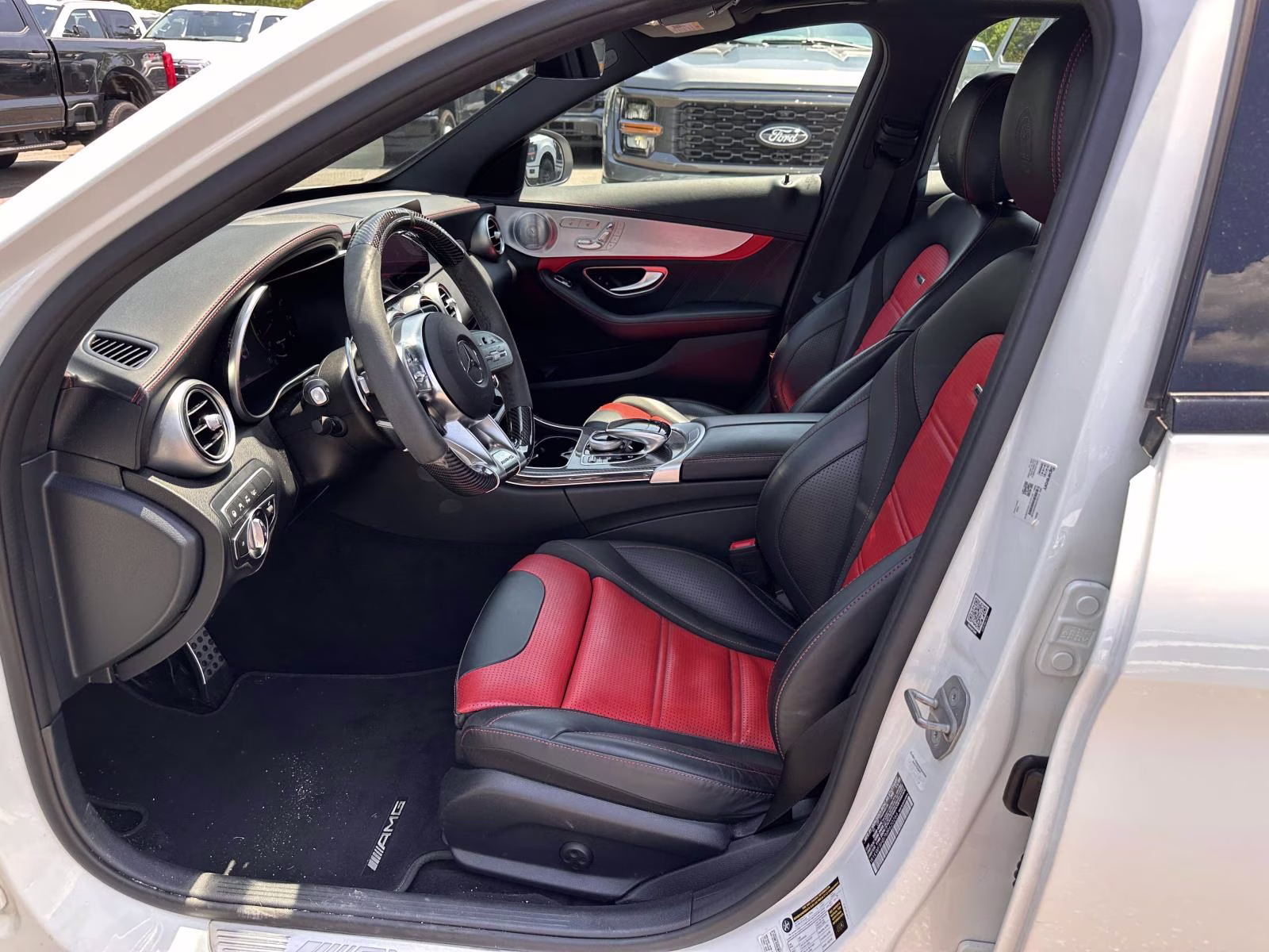 2021 designo Diamond White Metallic Mercedes-Benz C-Class AMG C 63 S Sedan RWD Sedan