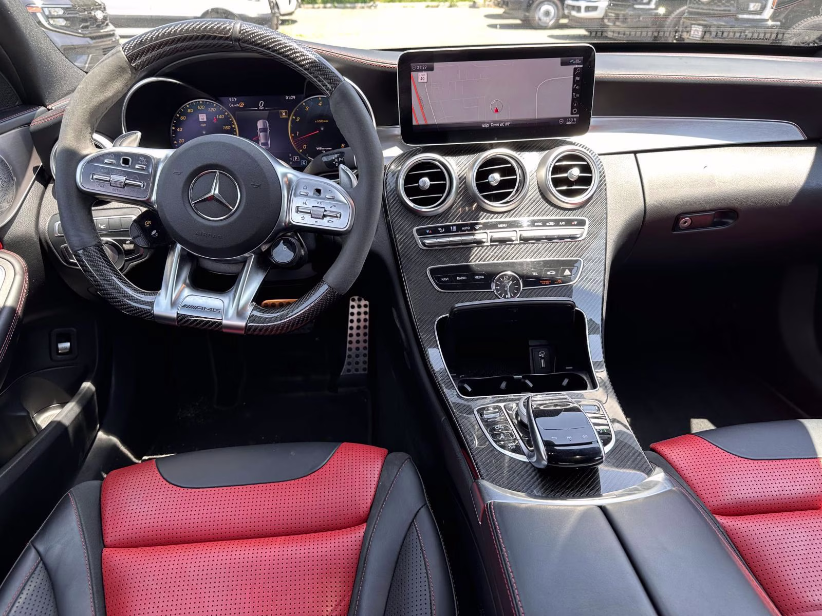 2021 designo Diamond White Metallic Mercedes-Benz C-Class AMG C 63 S Sedan RWD Sedan