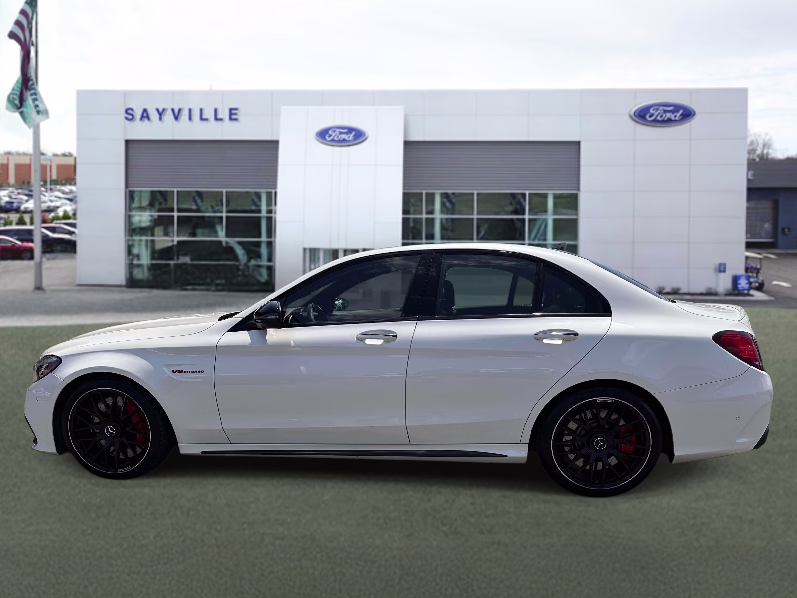 2021 designo Diamond White Metallic Mercedes-Benz C-Class AMG C 63 S Sedan RWD Sedan
