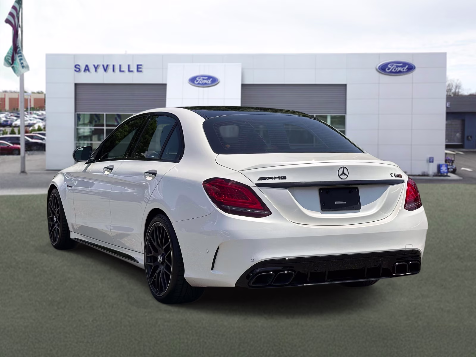 2021 designo Diamond White Metallic Mercedes-Benz C-Class AMG C 63 S Sedan RWD Sedan