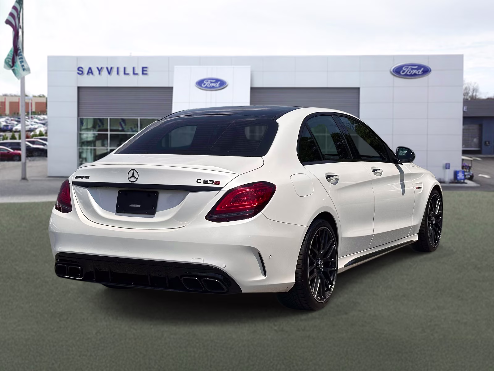 2021 designo Diamond White Metallic Mercedes-Benz C-Class AMG C 63 S Sedan RWD Sedan
