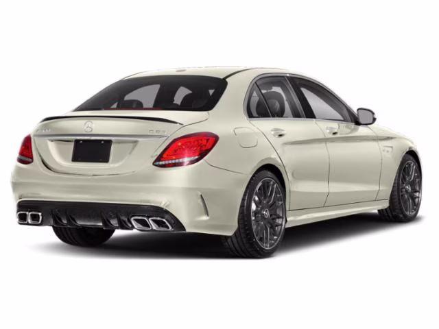 2021 White Mercedes-Benz C-Class C 63 S AMGr RWD Sedan