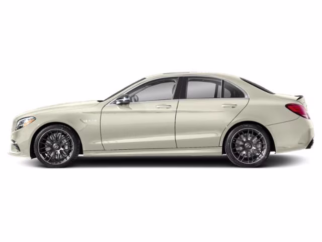 2021 White Mercedes-Benz C-Class C 63 S AMGr RWD Sedan
