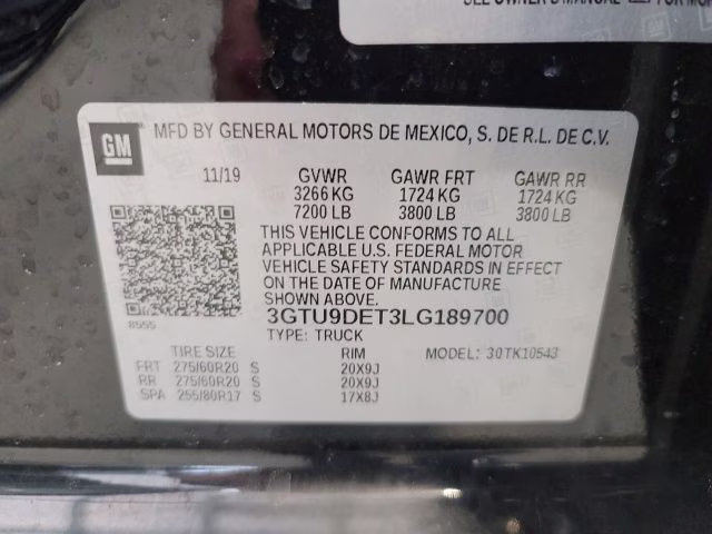 2020 Onyx Black GMC Sierra 1500 SLT 4X4 Truck