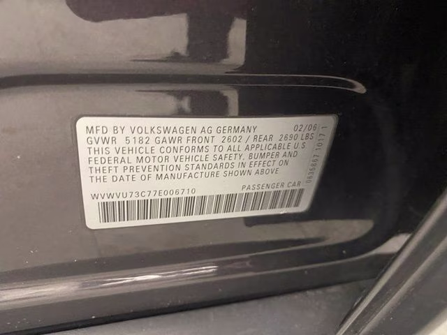 2007 United Gray Volkswagen Passat 3.6 AWD Crossover