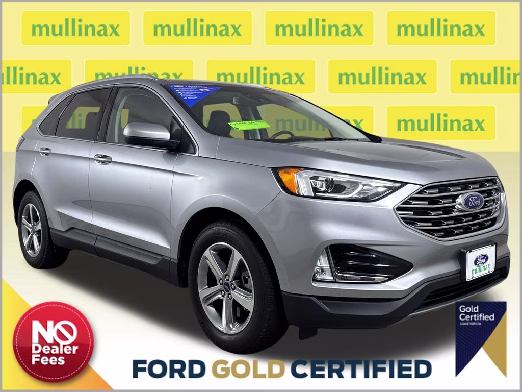 2021 Iconic Silver Metallic Ford Edge SEL FWD SUV