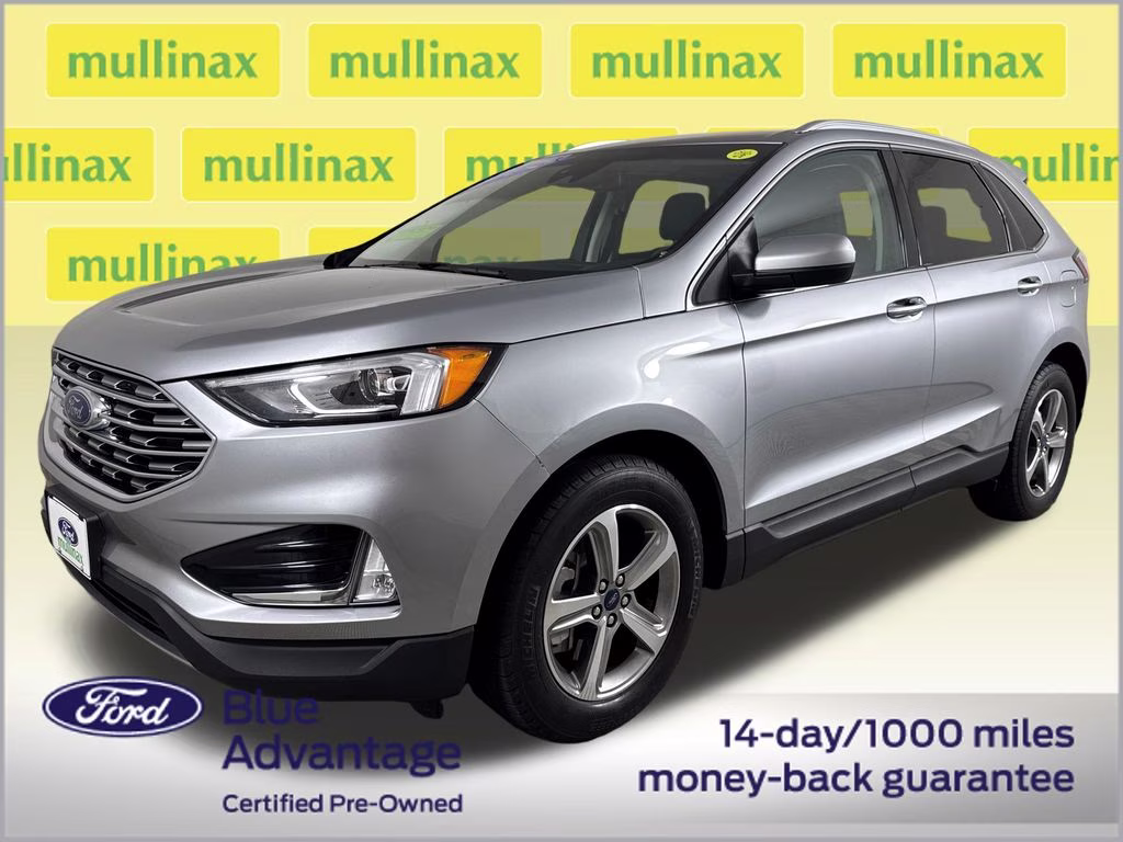 2021 Iconic Silver Metallic Ford Edge SEL FWD SUV