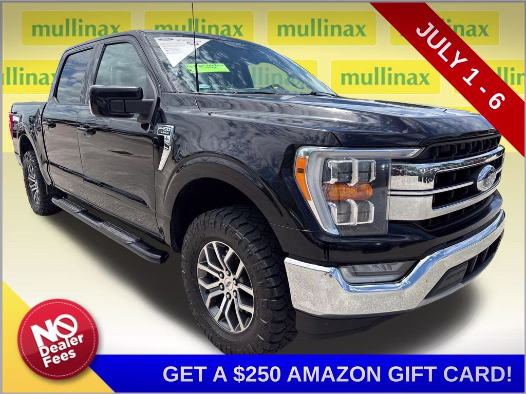 2021 Agate Black Metallic Ford F-150 Lariat RWD Truck