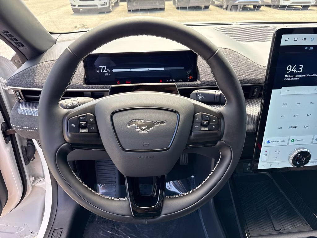 2025 Star White Metallic Tri-Coat Ford Mustang Mach-E GT AWD SUV