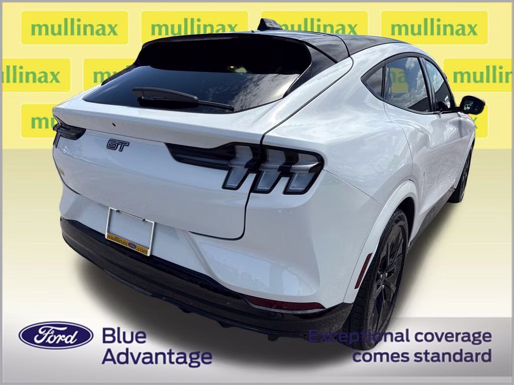 2025 Star White Metallic Tri-Coat Ford Mustang Mach-E GT AWD SUV