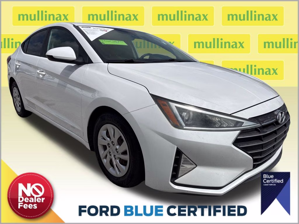 2019 Quartz White Pearl Hyundai Elantra SE FWD Sedan