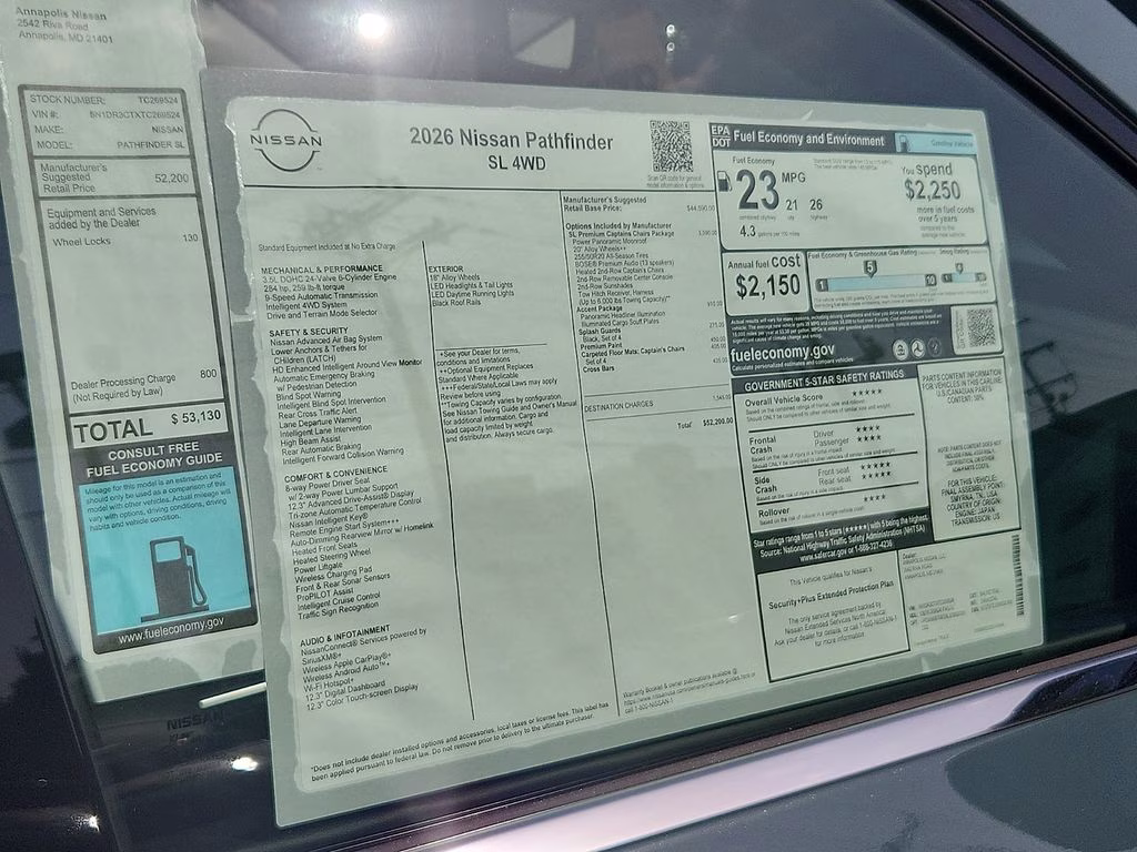 2026 Baltic Teal Nissan Pathfinder SL 4X4 SUV